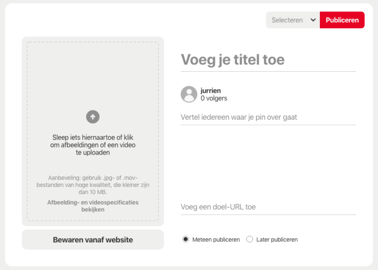 Pinterest advertentie maken Pinterest advertentie maken
